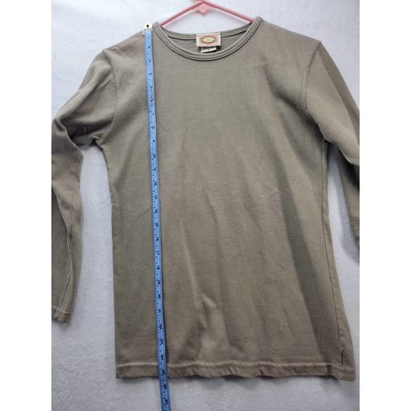 Banana Republic Brown Khaki long sleeve women's crewneck T, Size S - Picture 3 of 7